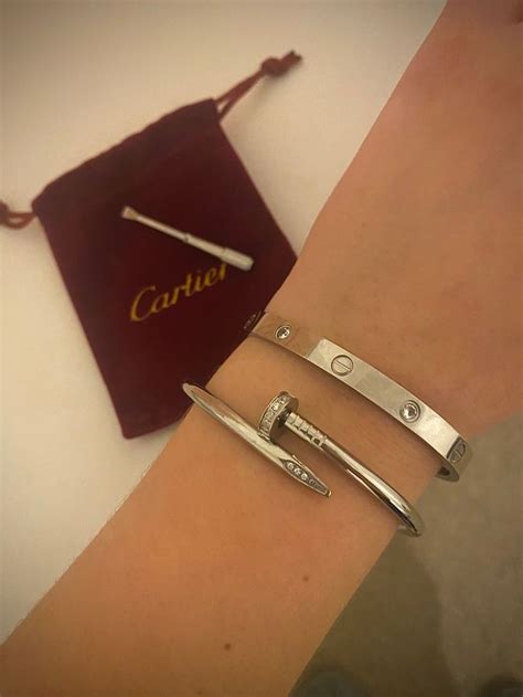 cartier silver|cartier bracelets for women silver.